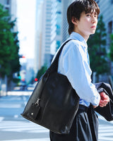 GOLDMEN 防水本革 縦型トートバッグ GA210