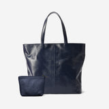 ポーチ付き本革トート(タッセル)