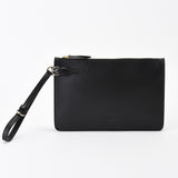 イタリアンレザーを使用したメンズ向け本革クラッチバッグ