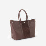 GOLDMENの本革×スエードトートバッグ