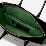 ポケットが豊富にあり収納力も抜群な本革ビジネストートバッグ