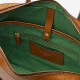 13インチPCや折り畳み傘も収納できるビジネス向け本革ブリーフケース