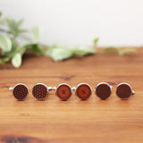 レザーカフス 幾何学模様