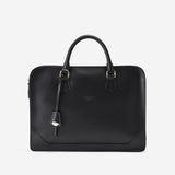 クラシックでスマートなデザインの本革ビジネスバッグ