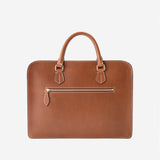 クラシックでスマートなデザインの本革ビジネスバッグ