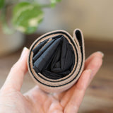 本革ベルト仕様のメンズ向けエコバッグ