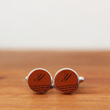 レザーカフス 文字刻印