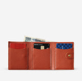 機能性抜群な日本製本革メンズ三つ折り財布