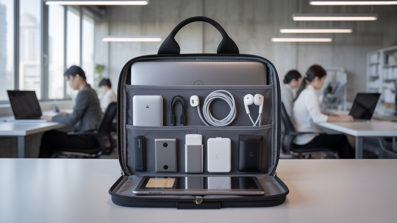 TRANSICのビジネスバッグで「荷物が散らかる問題」を解決