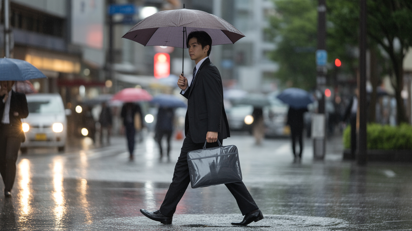 TRANSICの撥水ビジネスバッグで梅雨の通勤ストレスを軽減