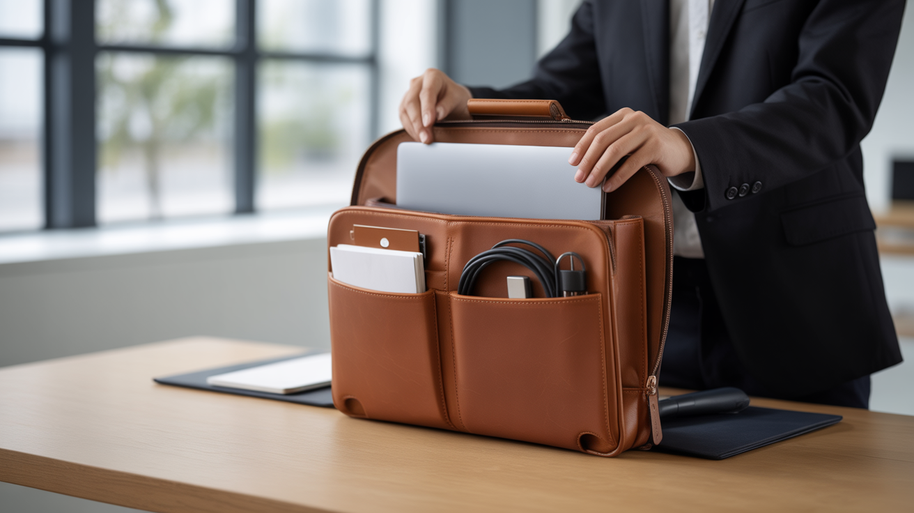 TRANSICの多機能ビジネスバッグで仕事効率アップ