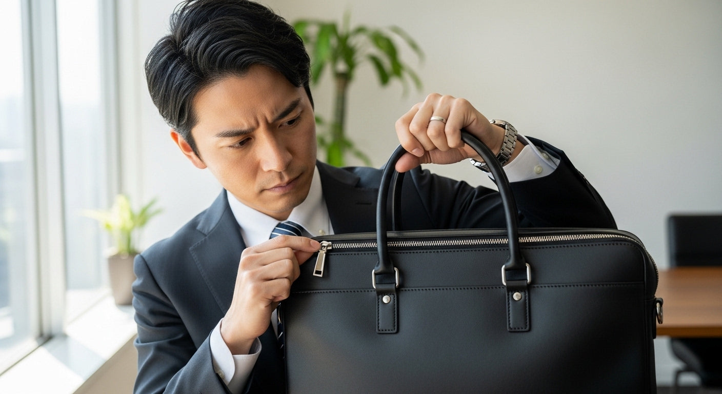 ビジネスバッグのファスナーは壊れやすい？注意点