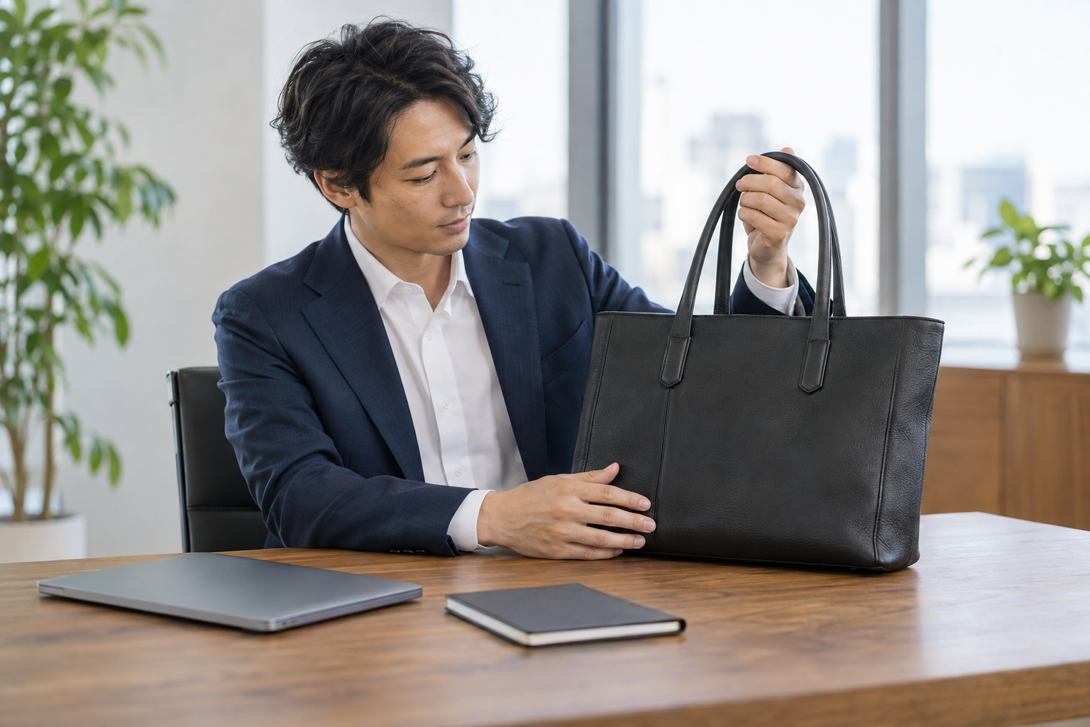 軽い革のビジネスバッグはどう選ぶ？重さと質感を両立する方法