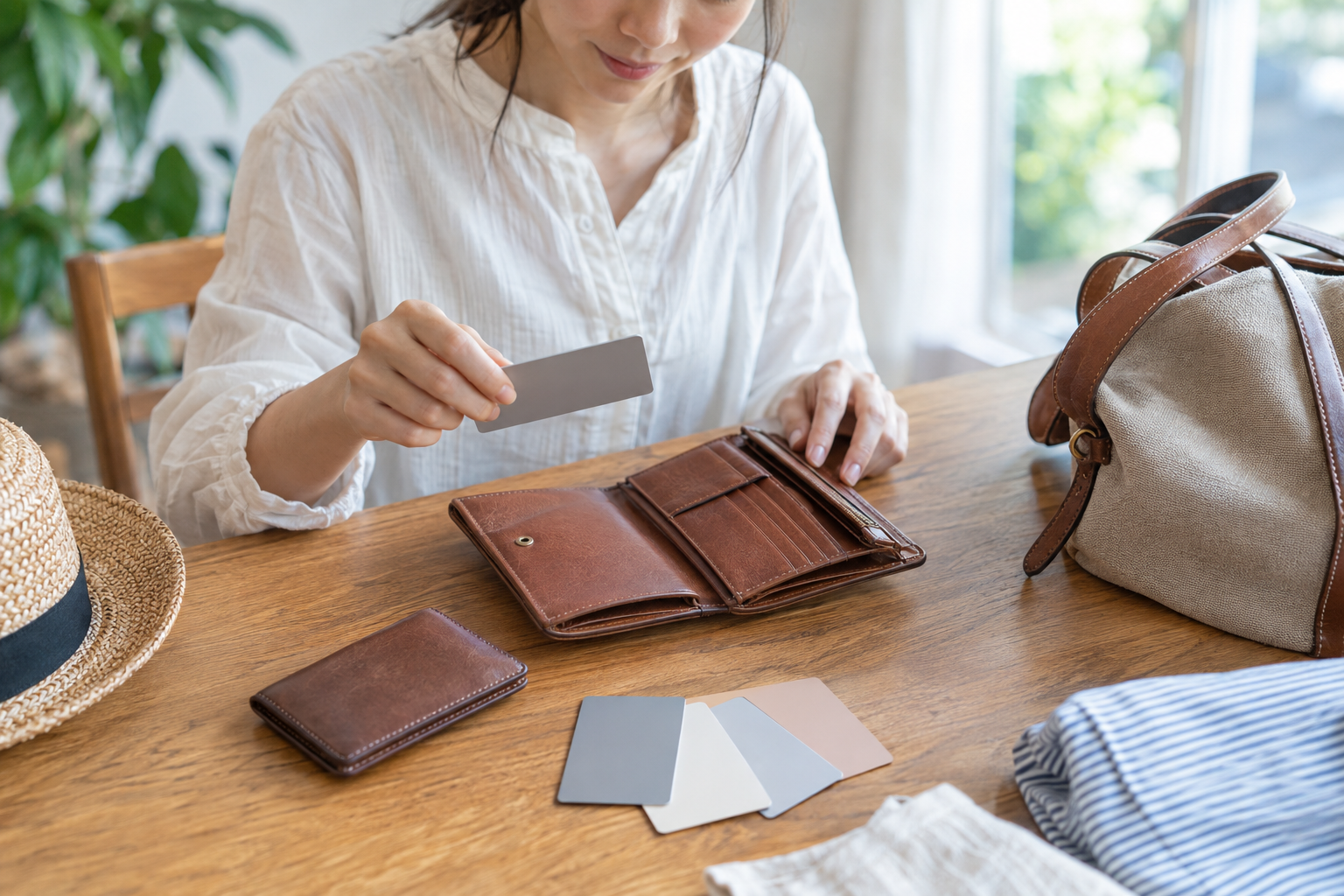 すっきりした財布とカードケースにするには？帰省前の整理方法を解説