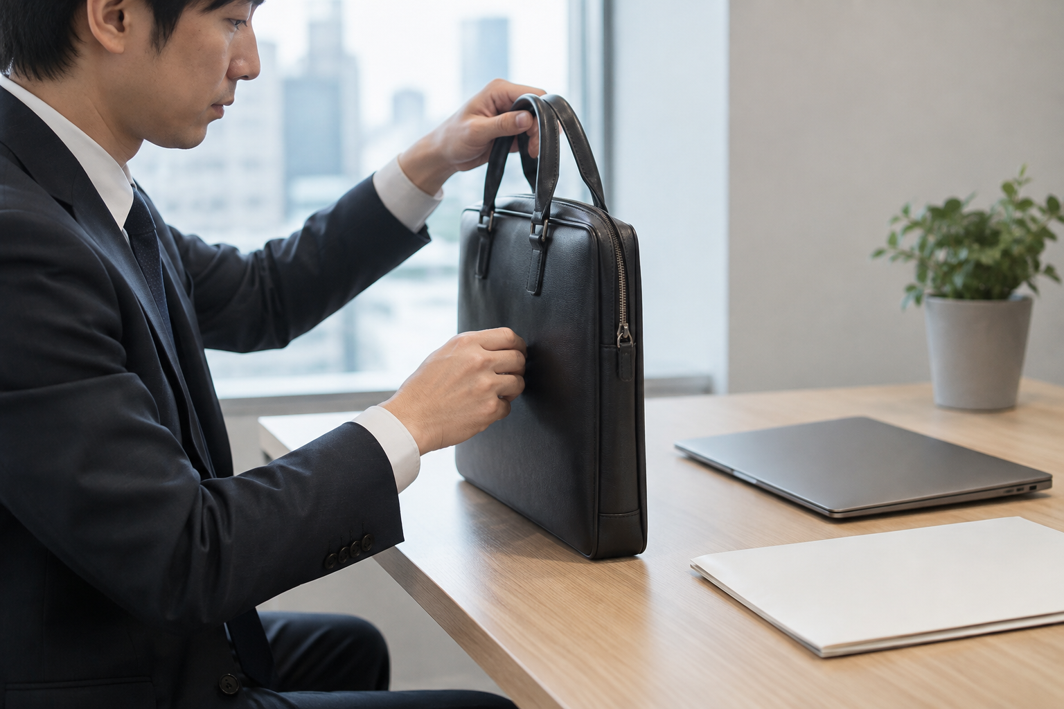 薄型ビジネスバッグは自分に合う？向く荷物と向かない使い方の見分け方