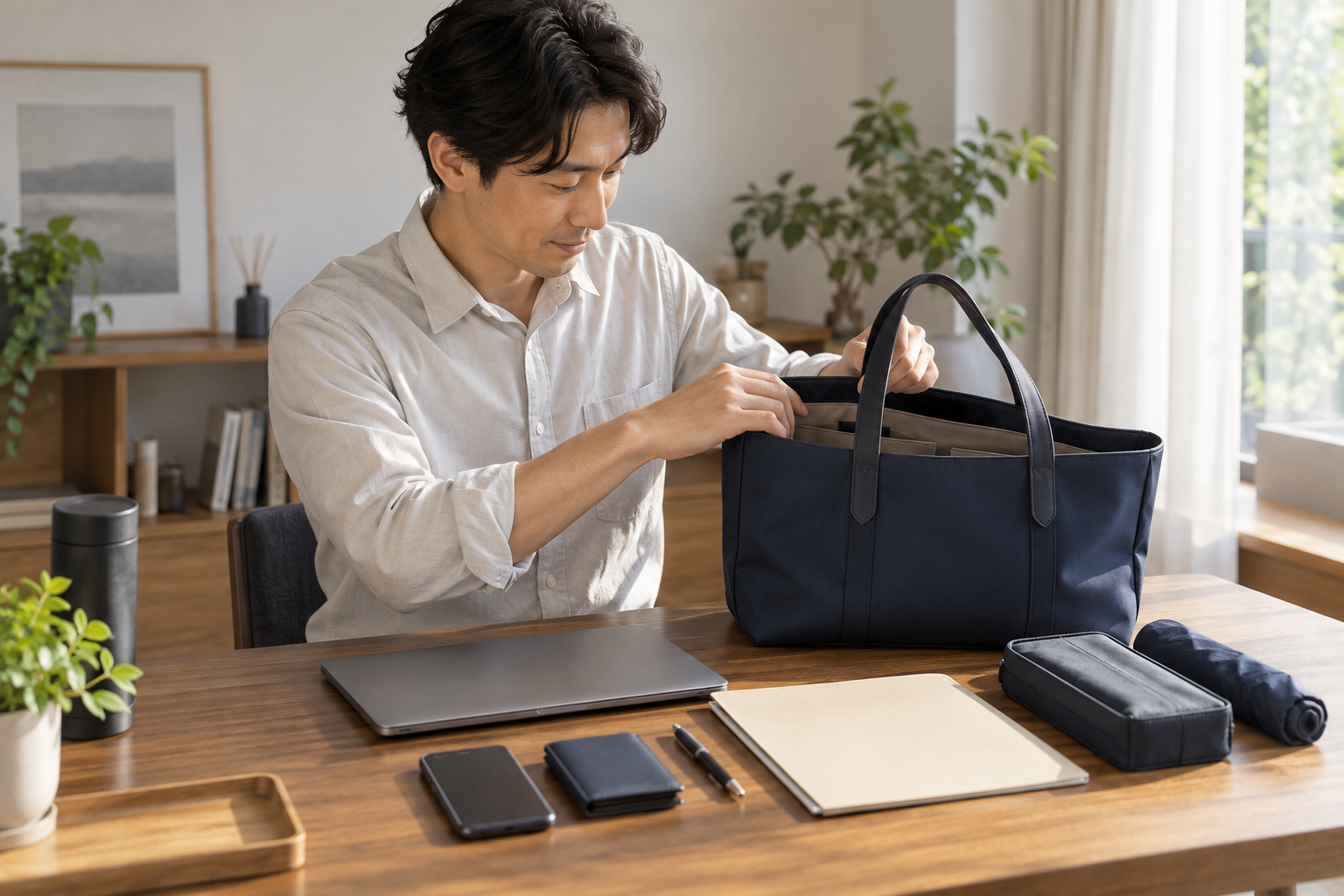 十月へ向けて仕事バッグは何を見直す？上着と荷物を確認するチェックリスト