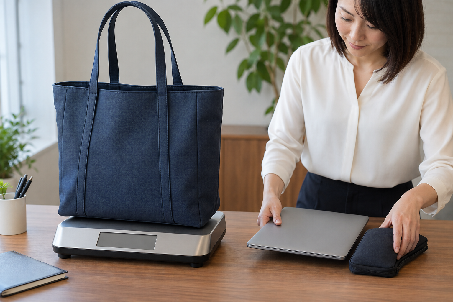 仕事用バッグの重さはどう比べる？購入前に確認したい総重量と持ち方