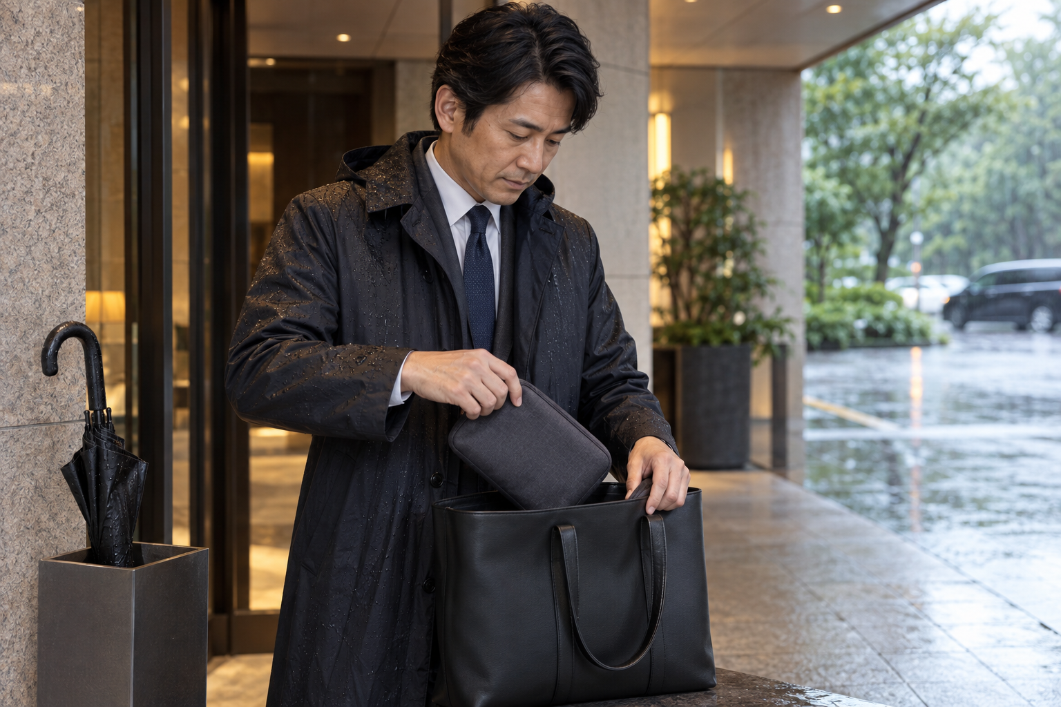 雨の旅行ではバッグの中身をどう守る？濡れた物を分ける準備と収納手順