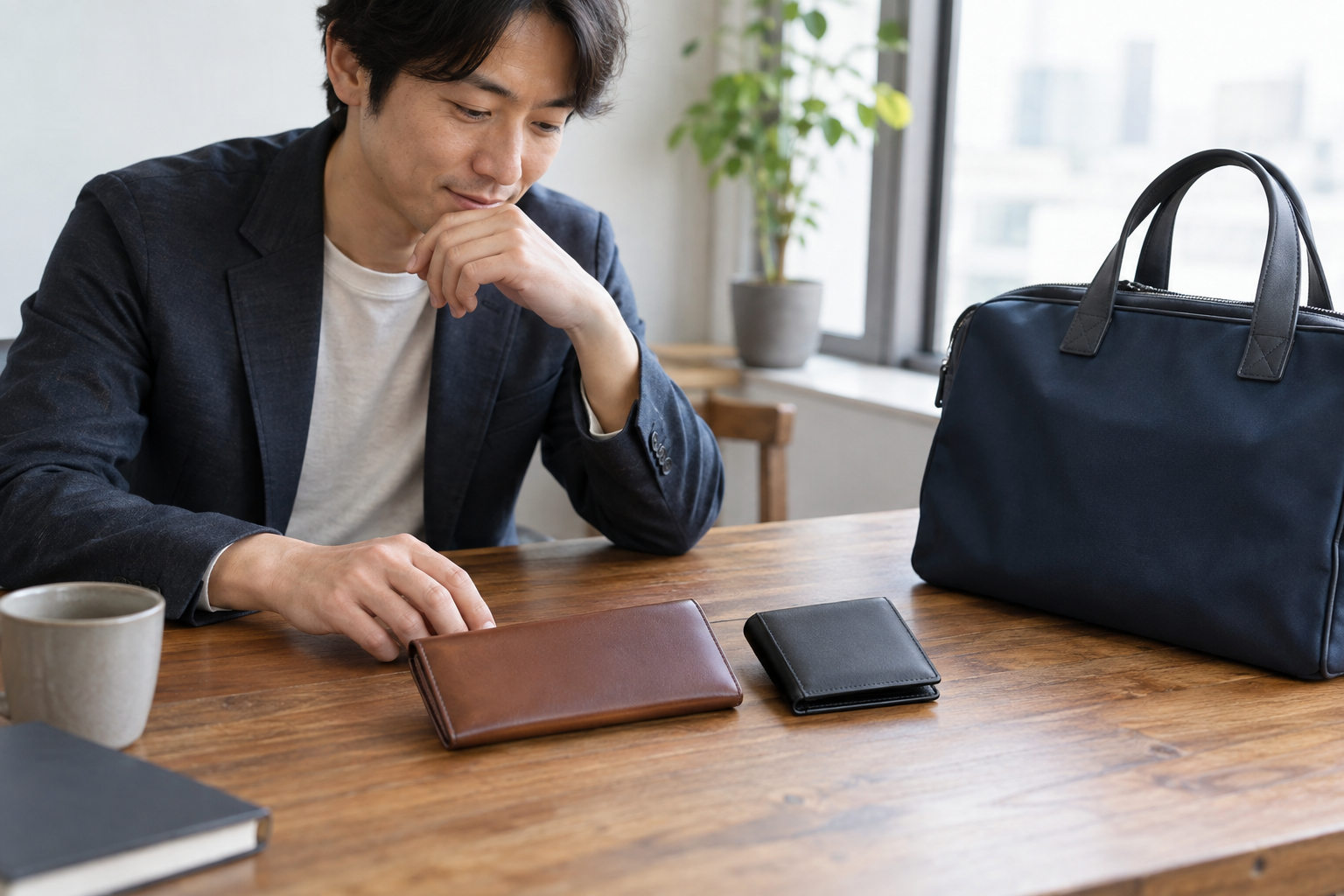 仕事用の長財布と二つ折り財布はどちらが合う？支払い方と持ち歩き方で選ぶ方法