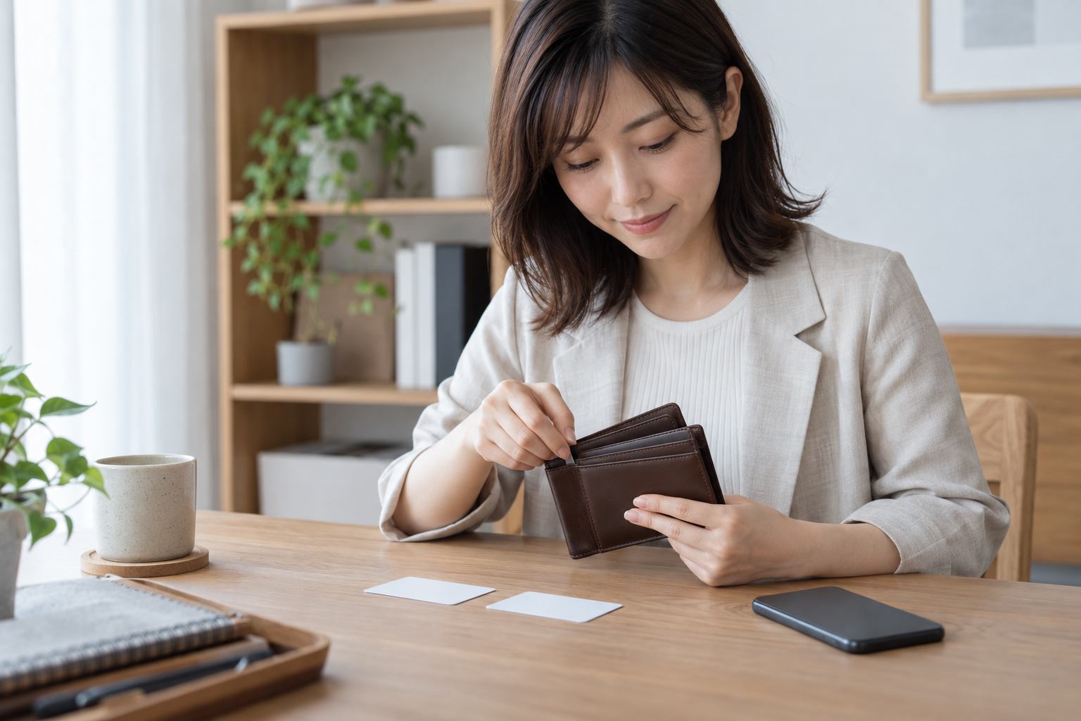 キャッシュレス中心の財布はどう選ぶ？必要なカードと現金から収納を考える方法