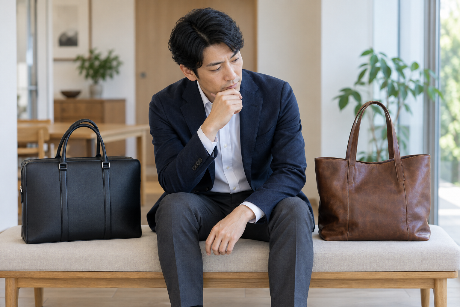 商談用と普段用のビジネスバッグは分ける？荷物と服装から決める判断基準