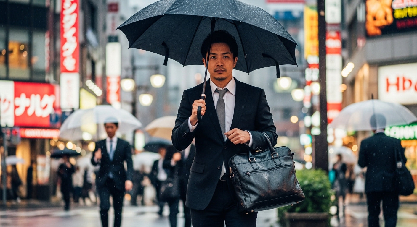 ビジネスバッグは雨の日どうする？濡れ対策と選び方