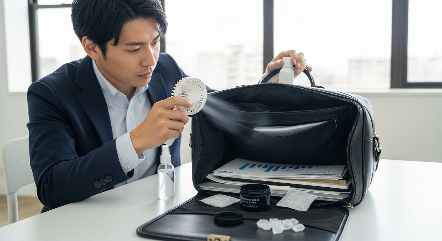 ビジネスバッグの臭い対策！消臭と予防のポイント