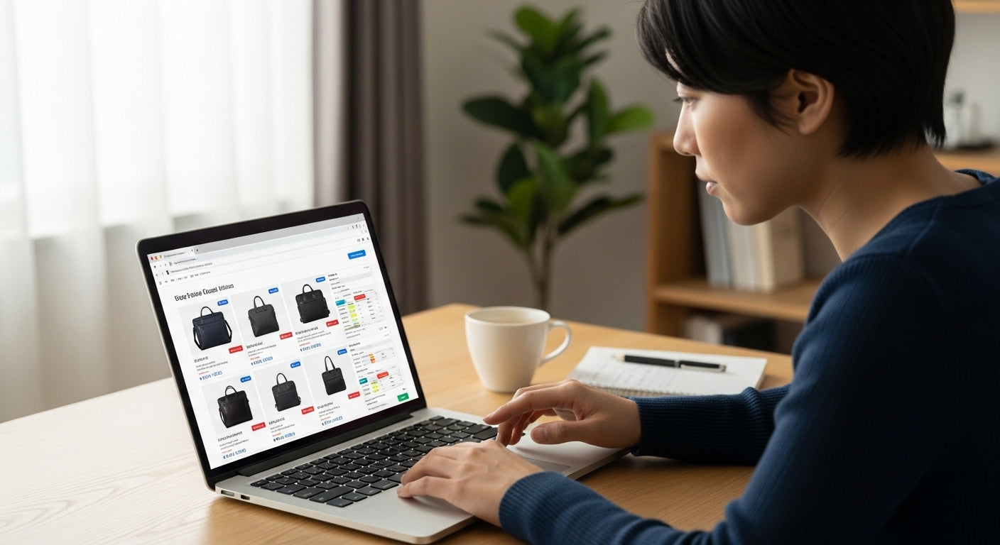 ネットでビジネスバッグを買うときの注意点とは？