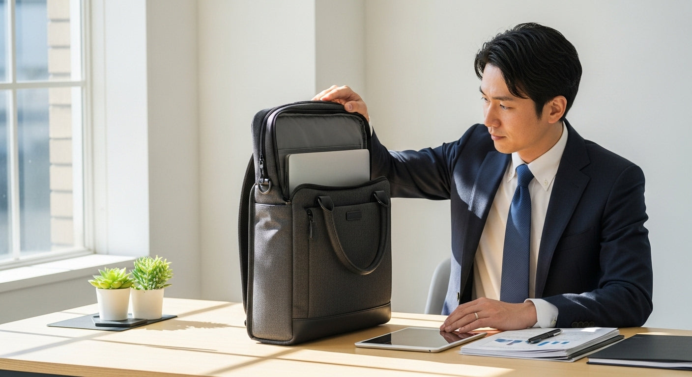 ビジネスバッグは自立するべき？メリットと選び方
