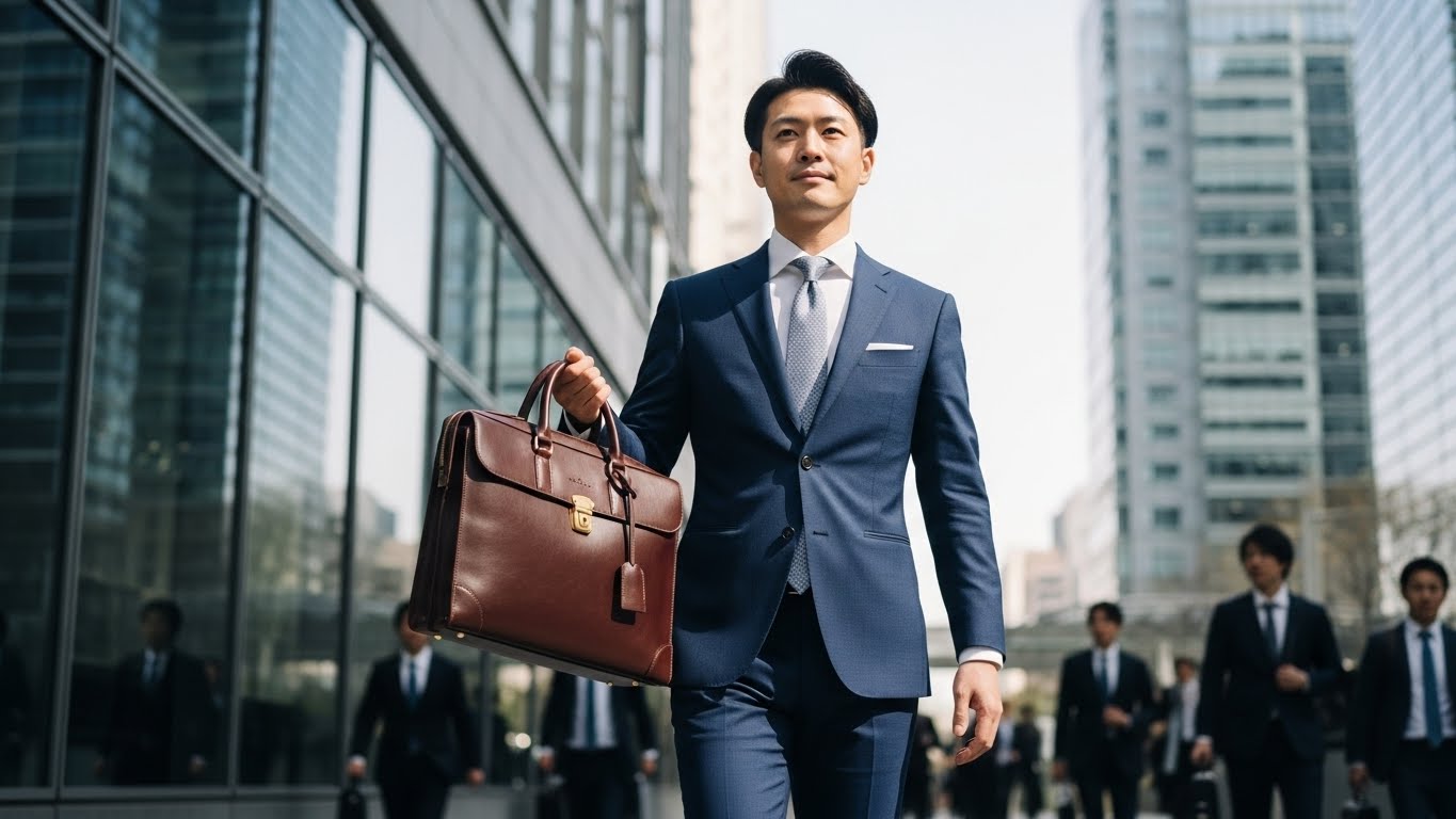 TRANSICのレザーブリーフで「信頼されるビジネスパーソン」に