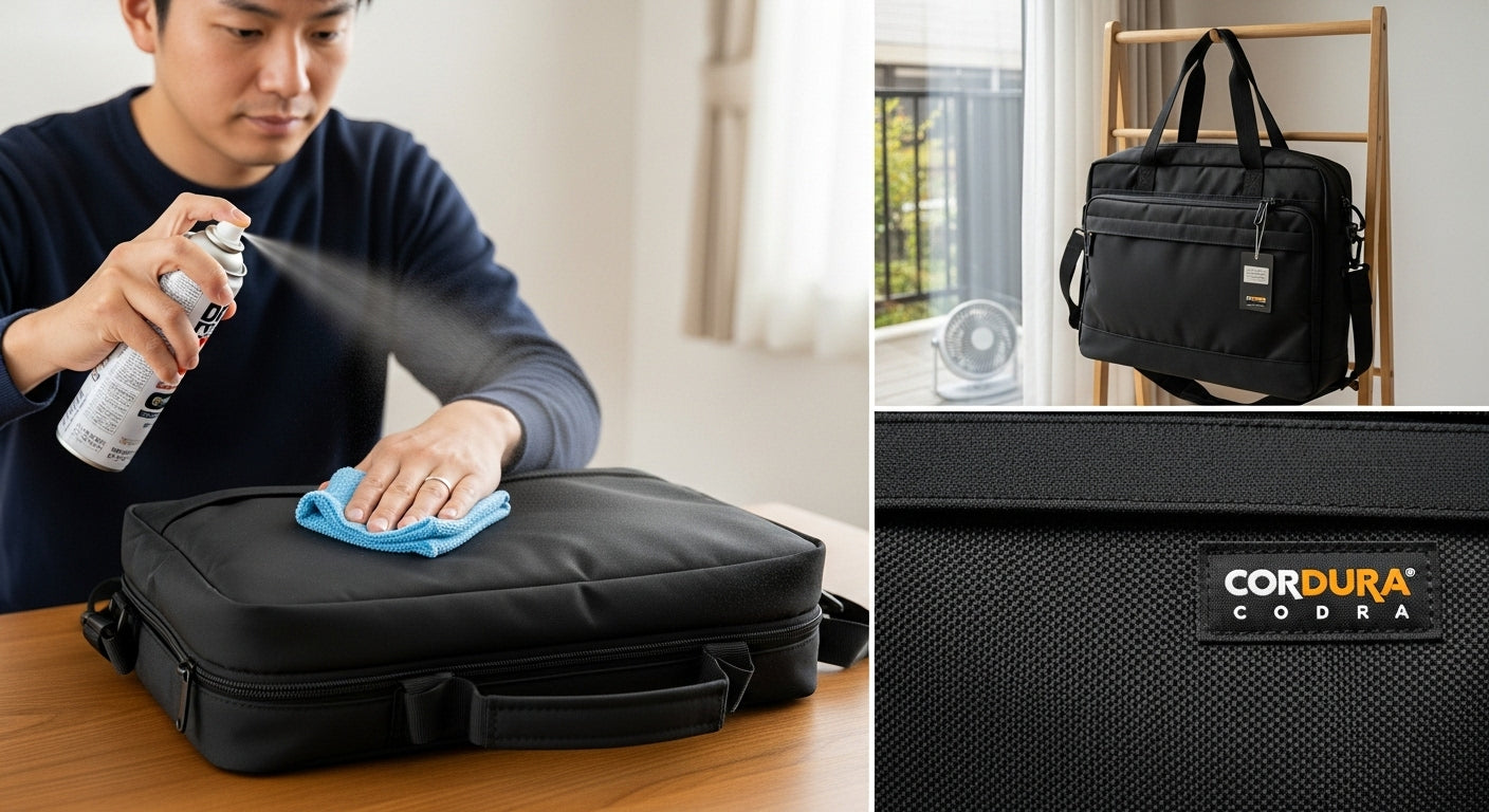 コーデュラ素材メンズビジネスバッグの色落ち対策｜注意点と管理方法を徹底解説