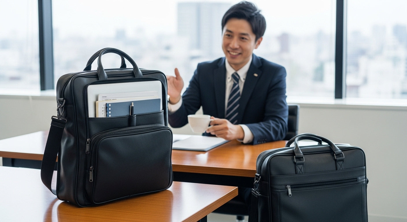 自立するメンズビジネスバッグはなぜ便利？選ばれる理由