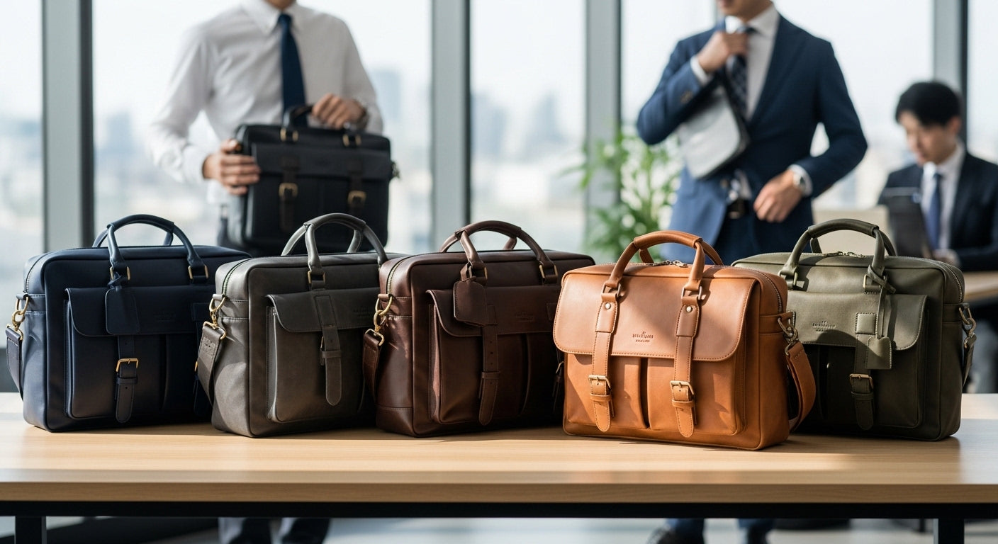 ブラック以外で選ぶメンズビジネスバッグ人気カラーとは