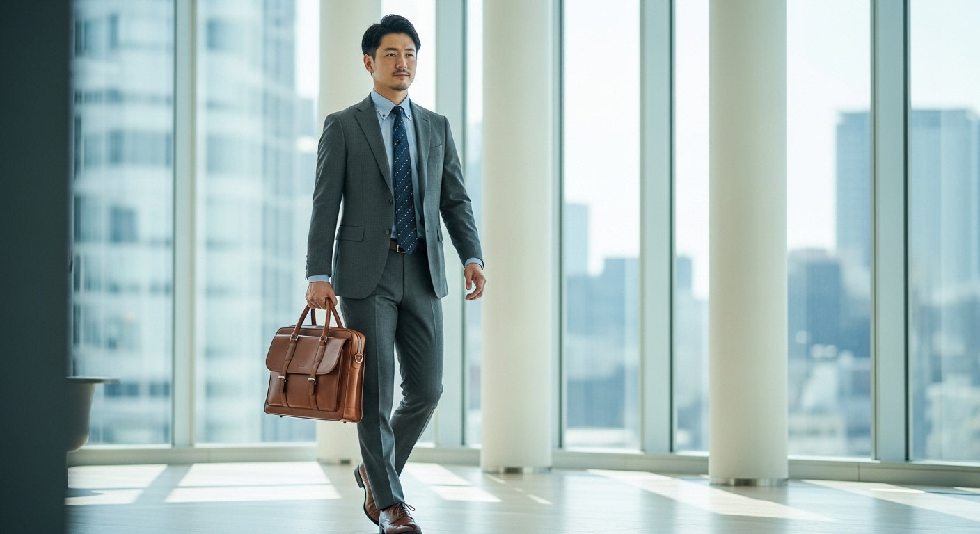 ブラウンメンズビジネスバッグの魅力とコーデのコツ