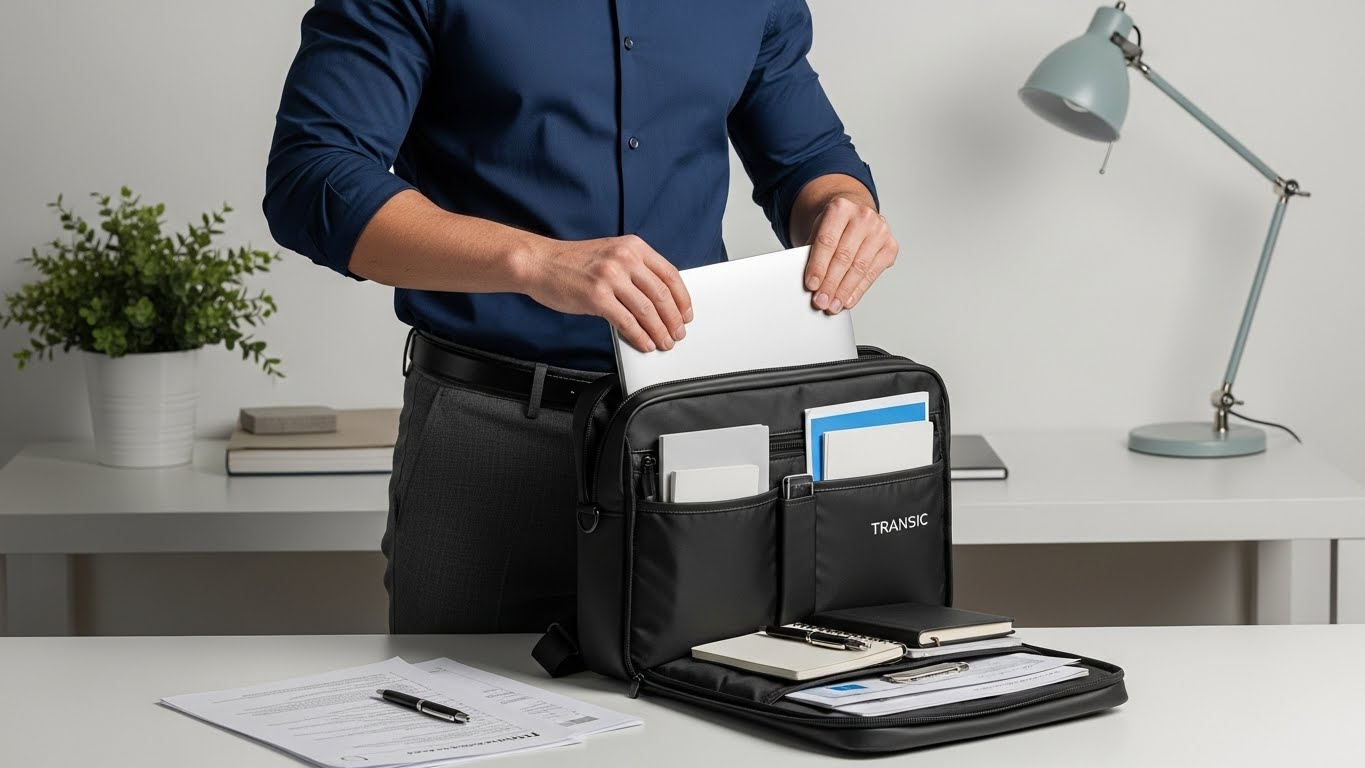 PCも書類もスマート収納 TRANSICの通勤バッグシリーズ
