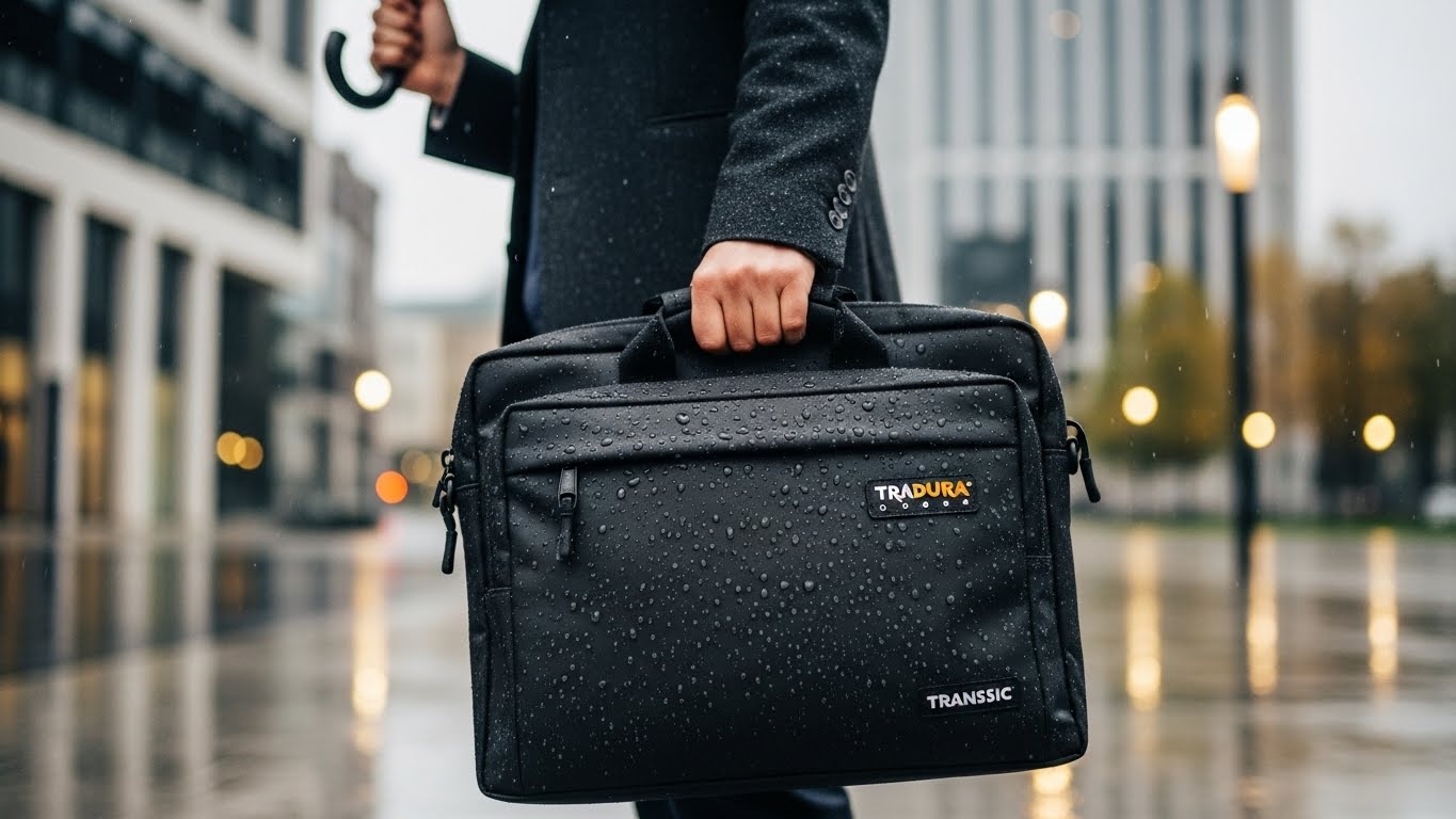 雨の日も安心して持てるTRANSICの撥水ビジネスバッグ