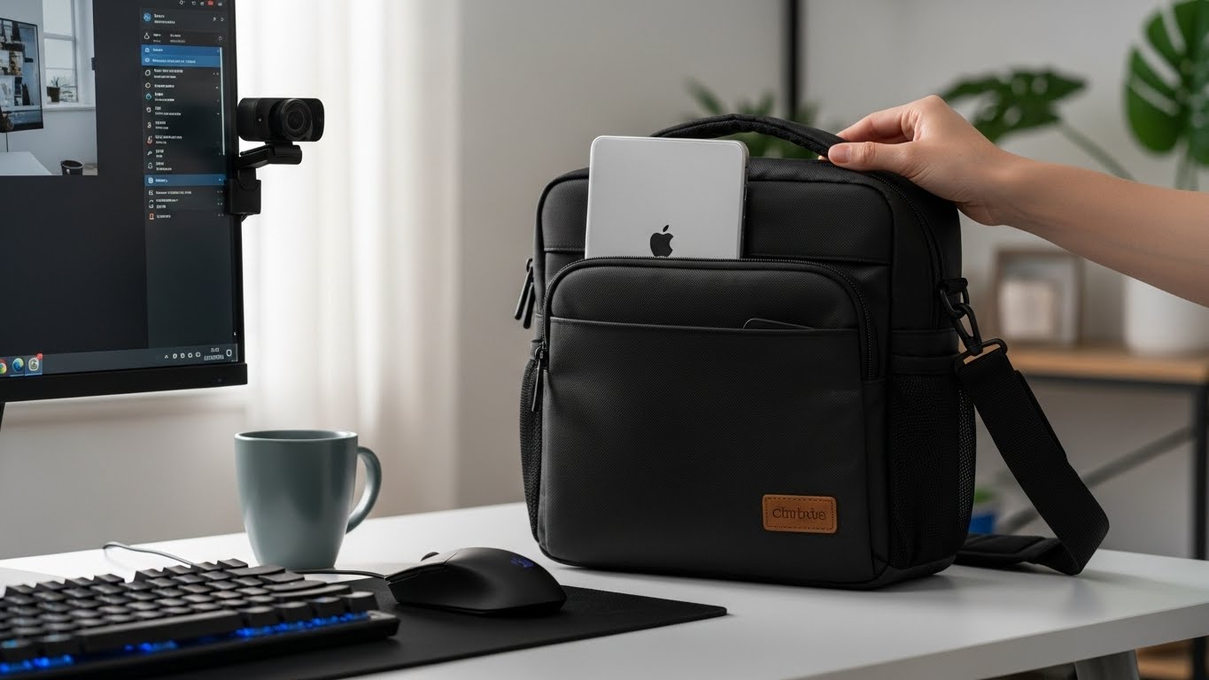 オンライン会議時代にちょうどいいTRANSICのPCバッグ