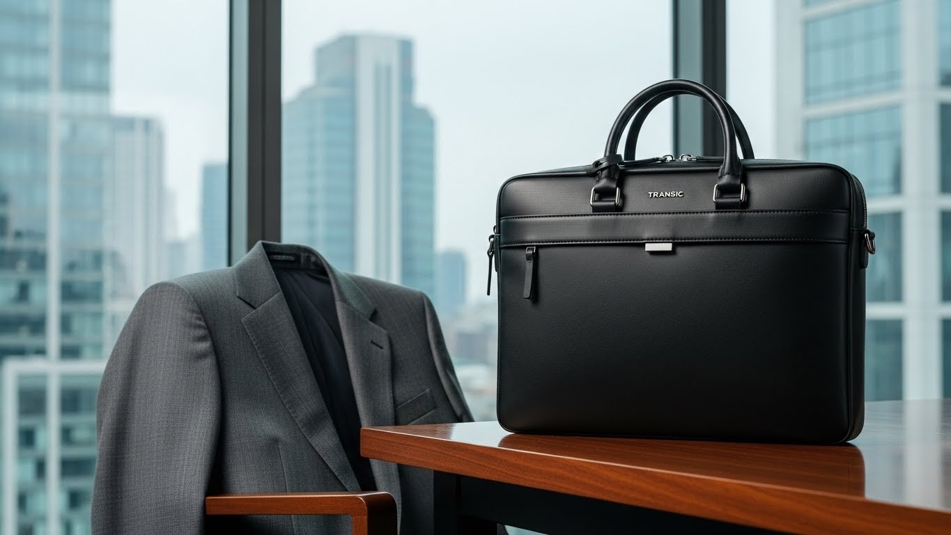 スーツに似合うミニマルデザインのTRANSICブリーフケース
