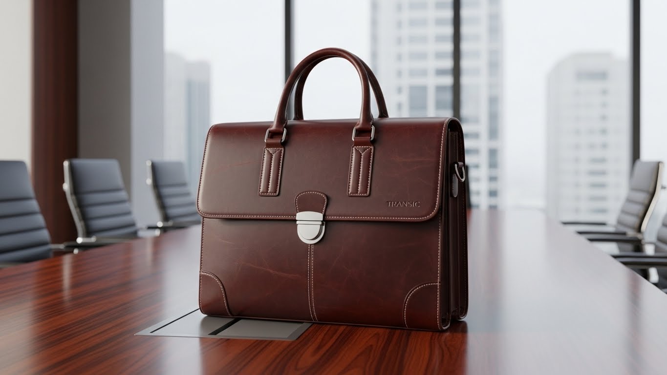 TRANSICのレザーバッグでつくる「信頼される」第一印象
