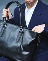 [ BLACK ] 本革 大容量 トートバッグ GA203 | トートバッグ | TRANSIC メンズ ビジネスバッグ
