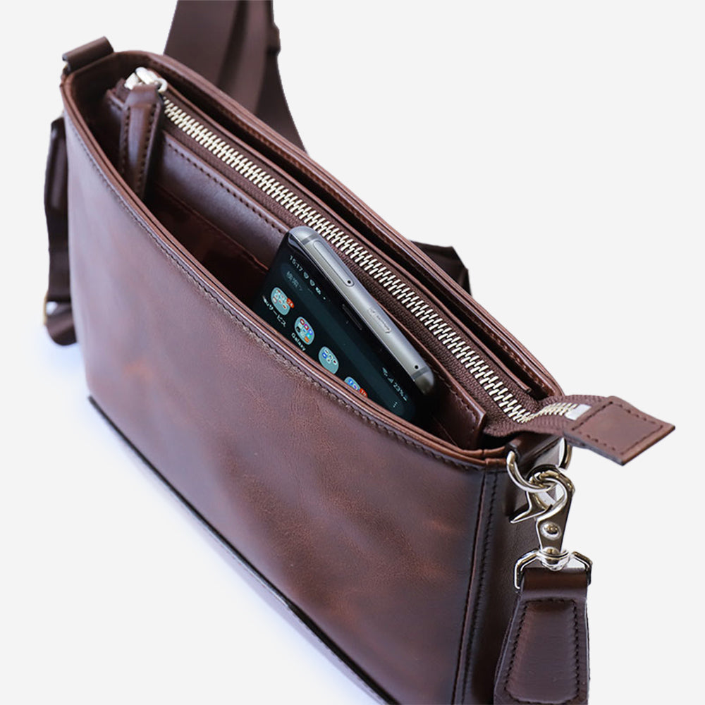 本革 ミニショルダー BA1002 | ショルダーバッグ | TRANSIC メンズ ビジネスバッグ