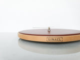 スペインのブランドLinaelの本革壁掛け時計Mサイズ